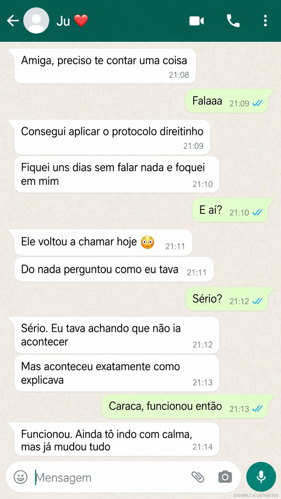 Depoimento ilustrativo — conversa sobre o silêncio estratégico